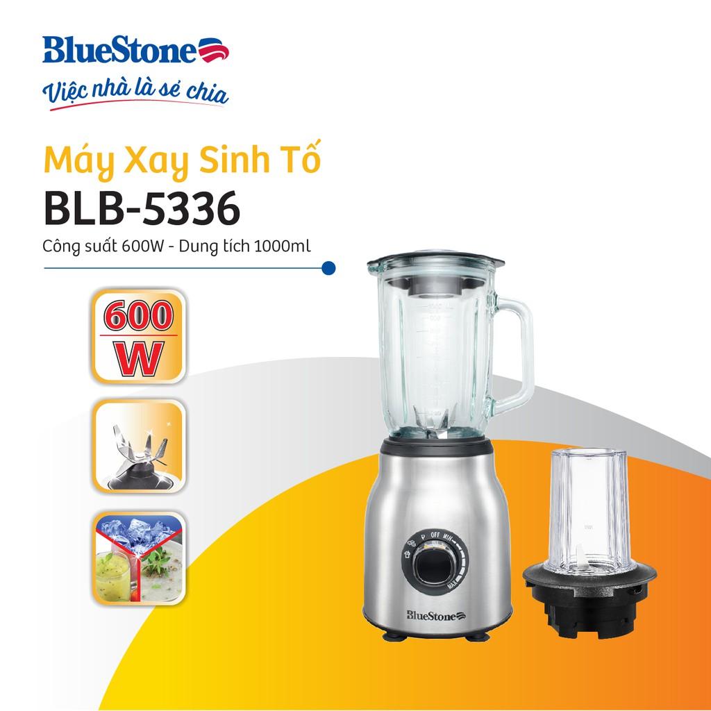 Máy xay sinh tố BlueStone BLB-5336 - 600W Cối thủy tinh cao cấp dung tích 1000ml, Bảo hành điện tử 2 năm, Hàng Chính Hãng