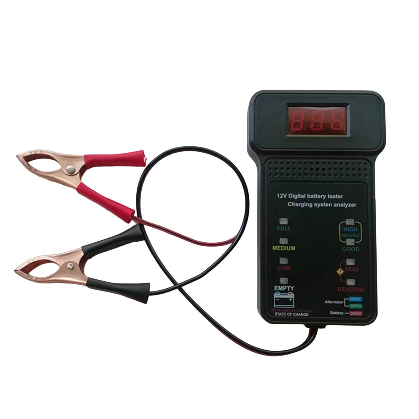 Car Battery Tester Analyzer  Battery Checker Durable Voltmeter
