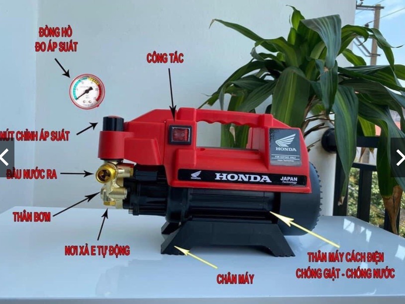 Máy rửa xe honda chỉnh áp 3500w