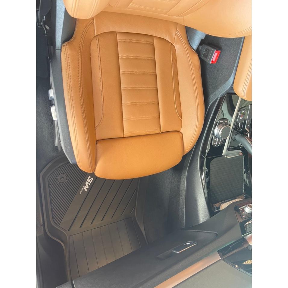 Thảm lót sàn xe ô tô BMW NEW X3 2018- đến nay Nhãn hiệu Macsim 3W chất liệu nhựa TPE đúc khuôn cao cấp - màu đen