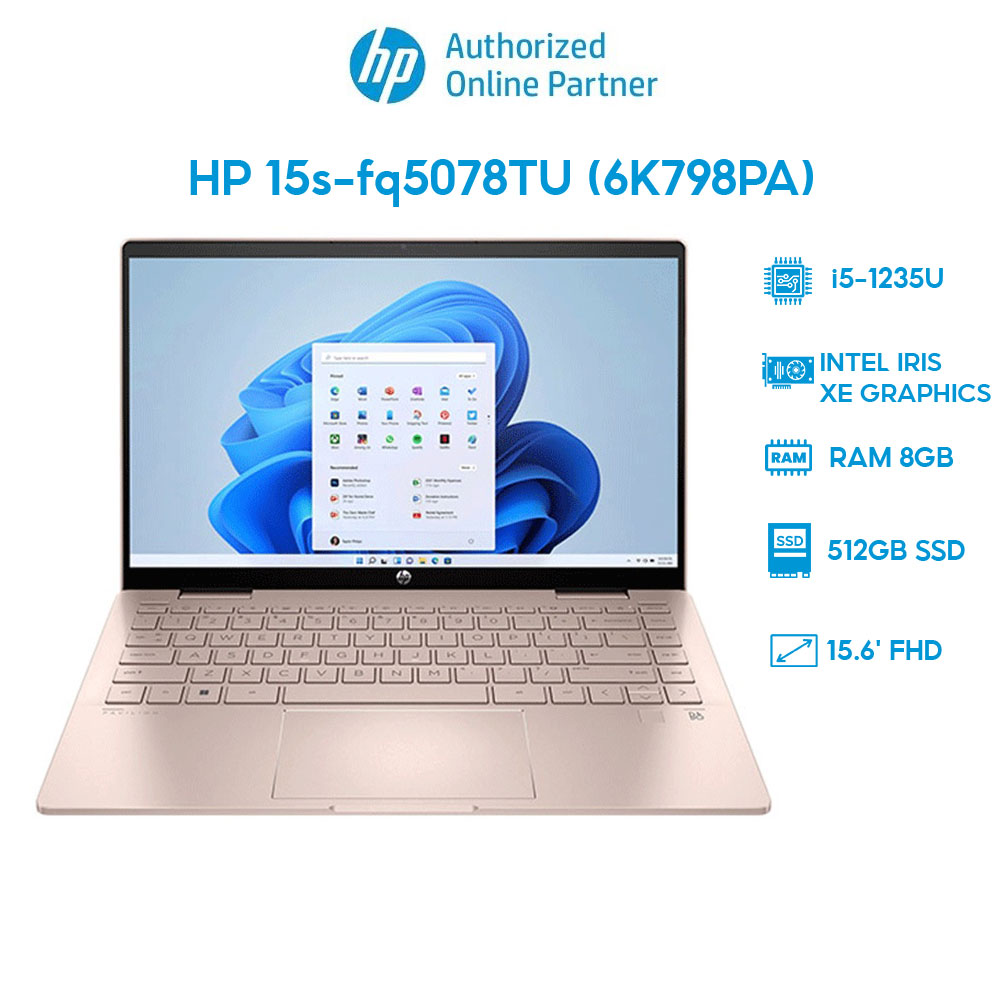 Laptop HP 15s-fq5078TU 6K798PA Hàng chính hãng