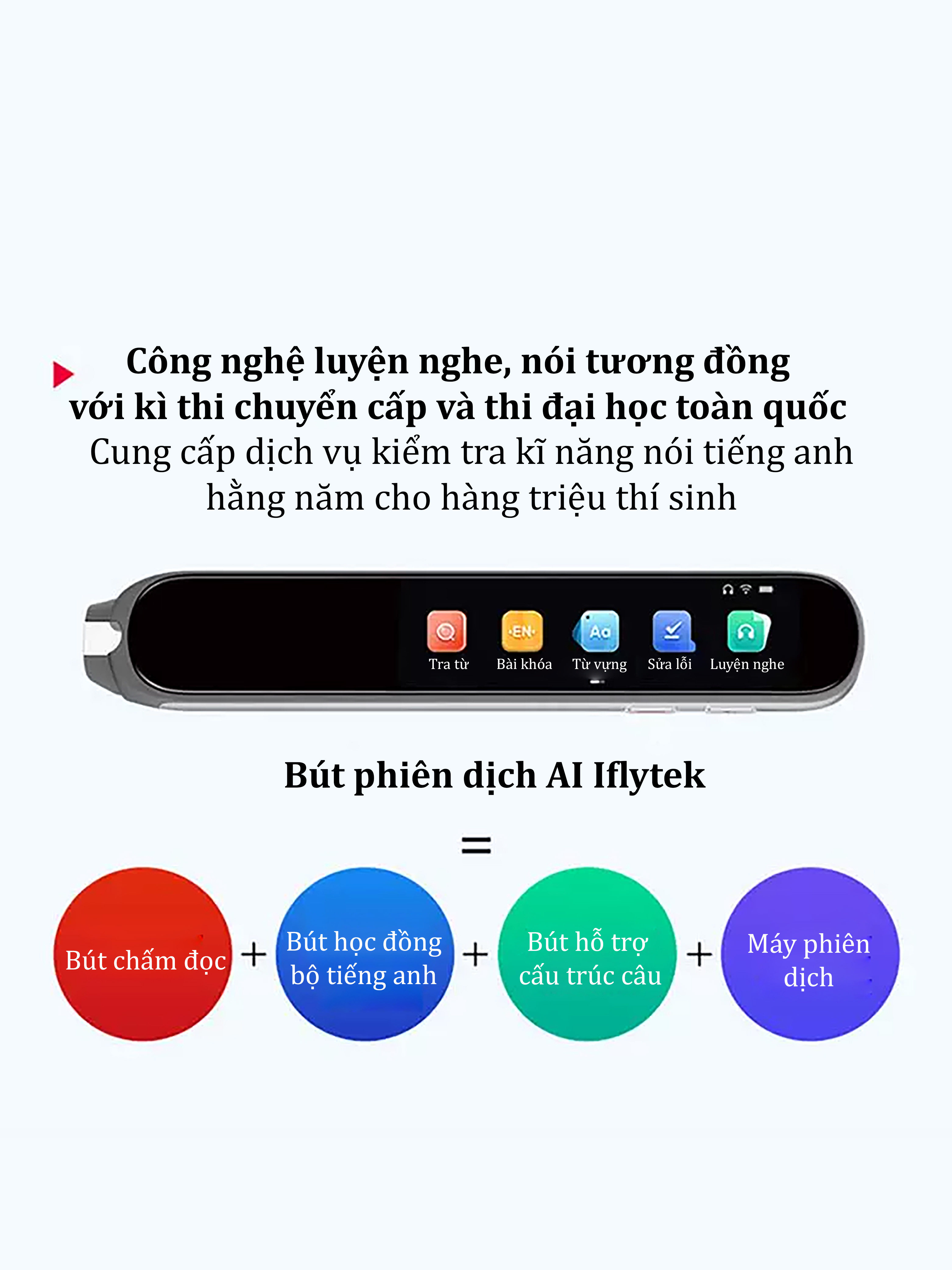 Bút học song ngữ AI P20 Plus hãng IFLYTEK