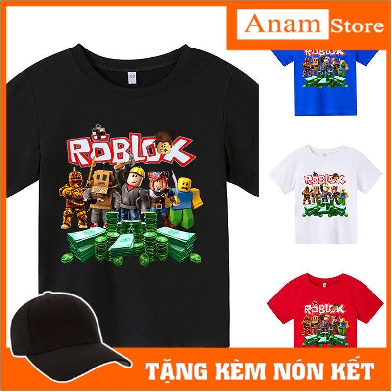 Áo thun cho bé, Áo thun trẻ em ROBLOX3, 4 màu, có size người lớn, Anam Store