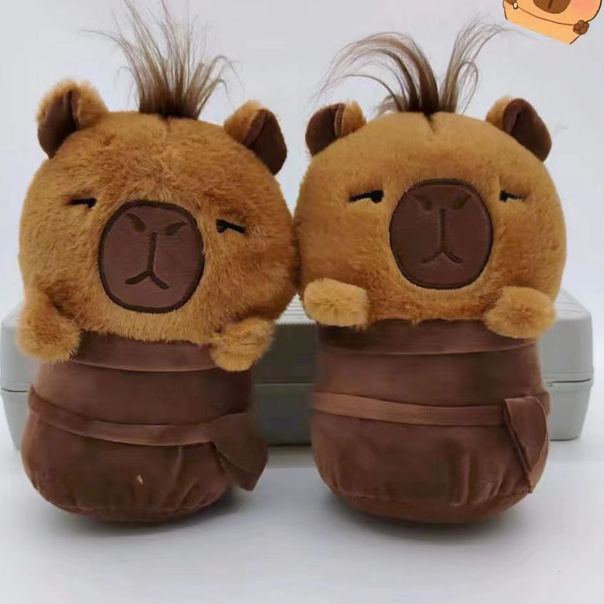 Thú nhồi bông capybara nhiều mẫu mini - Size 22cm - Quà tặng gấu bông capybara bộ trưởng hiền lành đáng yêu