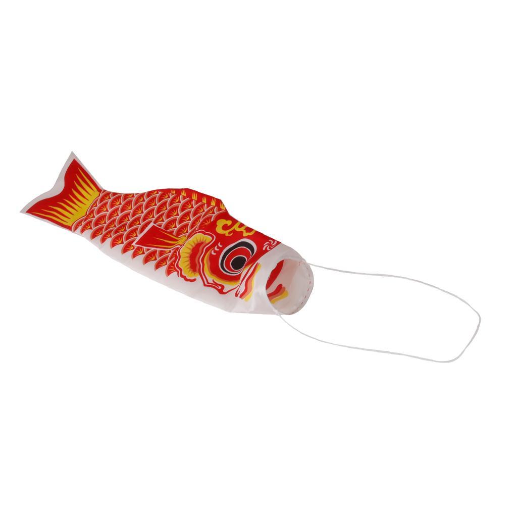 2 Pieces Japanese Carp Windsock Streamer Fish Flag Kite Nobori