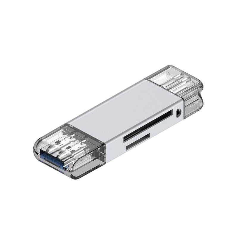 Đầu đọc thẻ hai trong một type-c sang SD + TF kiểu mới nhất Đầu đọc thẻ máy tính bảng điện thoại di động Android type-c
