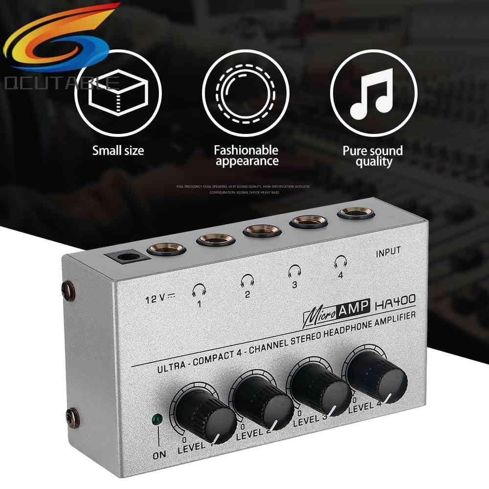 Ultra Bộ Khuếch Đại Âm Thanh 4 Kênh Chuyên Dụng Cho Studio