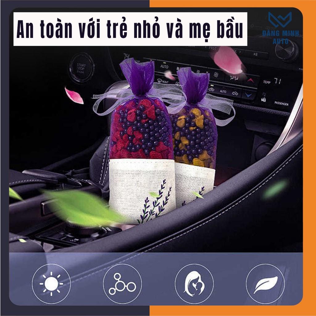 Túi than hoạt tính khử mùi ô tô hương hoa nhài oải hương hoa quế khử mùi không khí xe hơi ST009