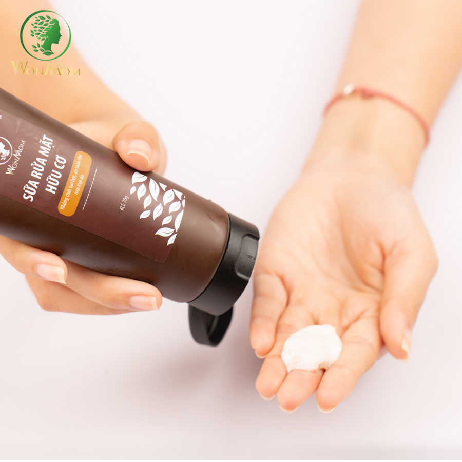 Bộ dưỡng da mặt organic, làm sạch da, ngăn ngừa mụn, trắng sáng da mặt Wonmom