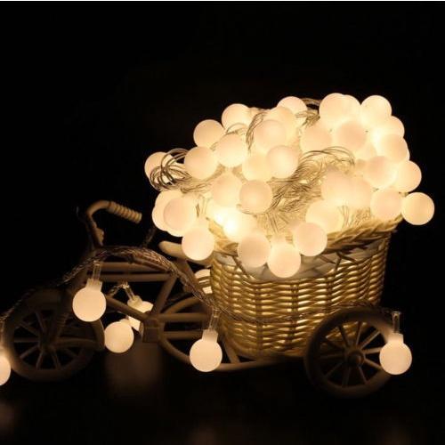 Dây đèn LED bóng tròn 1.5/3/4/5m nhiều màu sắc chống thấm nước trang trí nhà cửa/tiệc cưới/giáng sinh
