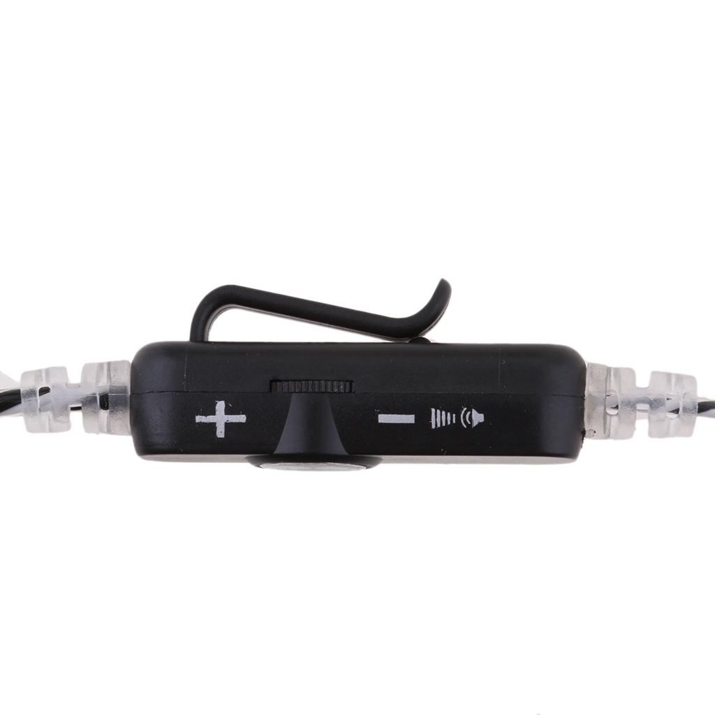 Air Tube Headset Earpiece Earphone Mic 2Pin for Baofeng Walkie Talkie Radio