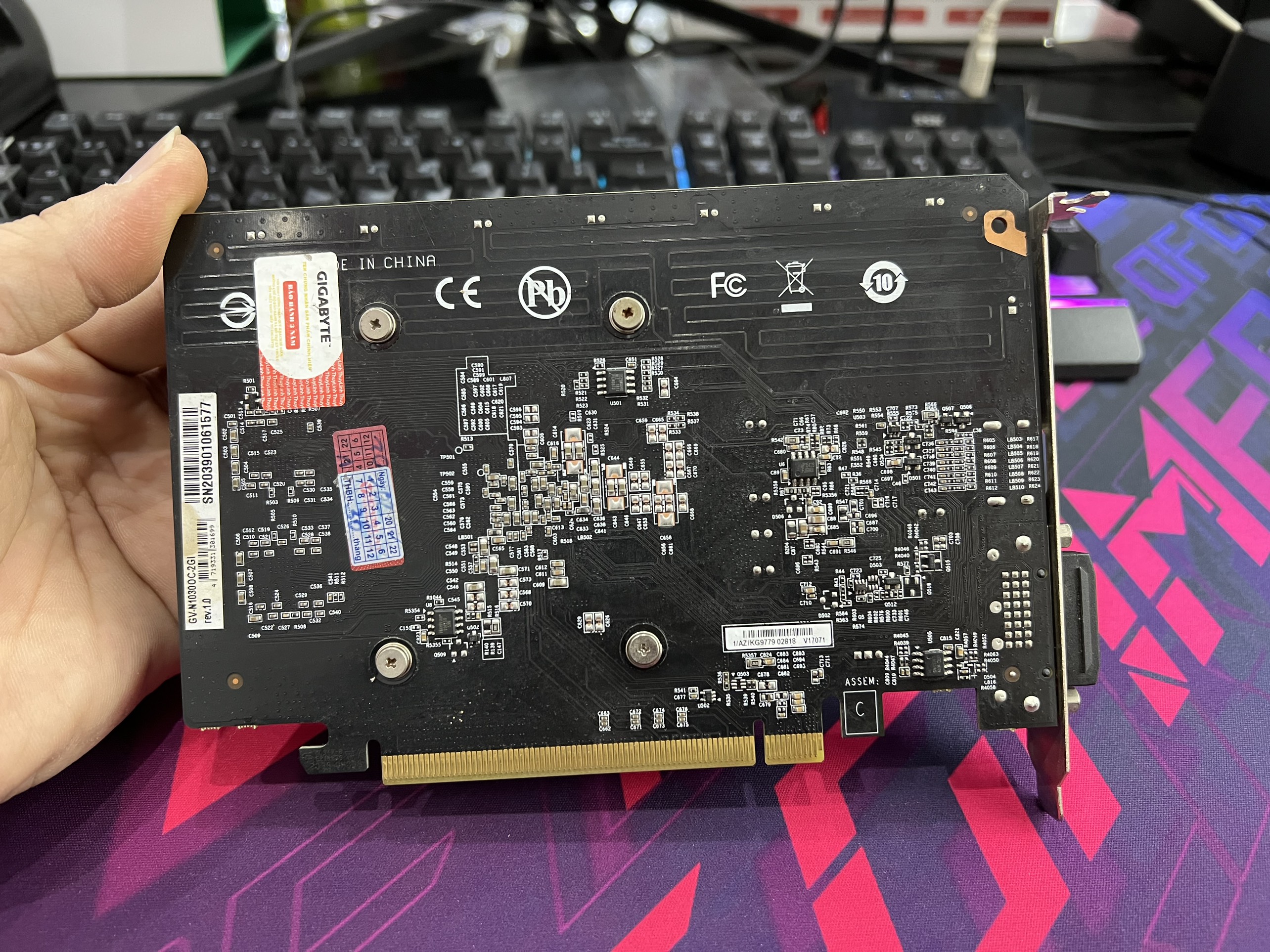 Card màn hình GIGABYTE GeForce GT 1030 2GB GDDR5 OC (GV-N1030OC-2GI) - Hàng chính hãng