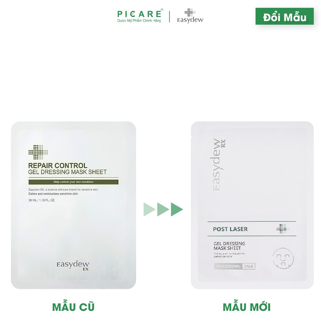 Mặt Nạ Easydew Rx Phục Hồi, Giảm Kích Ứng Post Laser Gel Dessing Mask Sheet (1 cái)