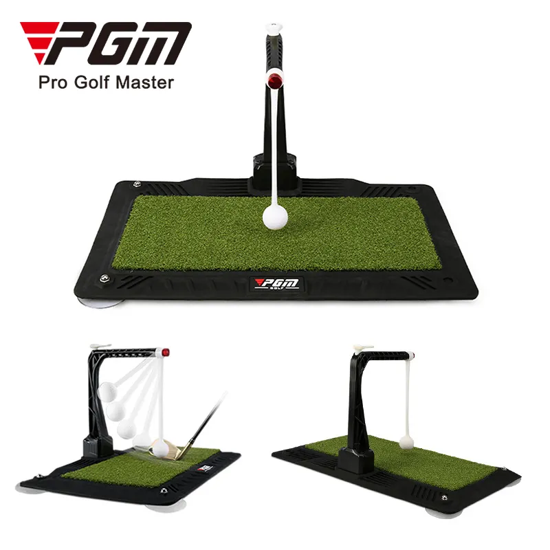 Bộ thảm tập swing golf xoay 360 PGM-HL007: nâng cấp khung chắc, đế ổn định, nút vặn chỉnh bóng cao thấp theo gậy tập .