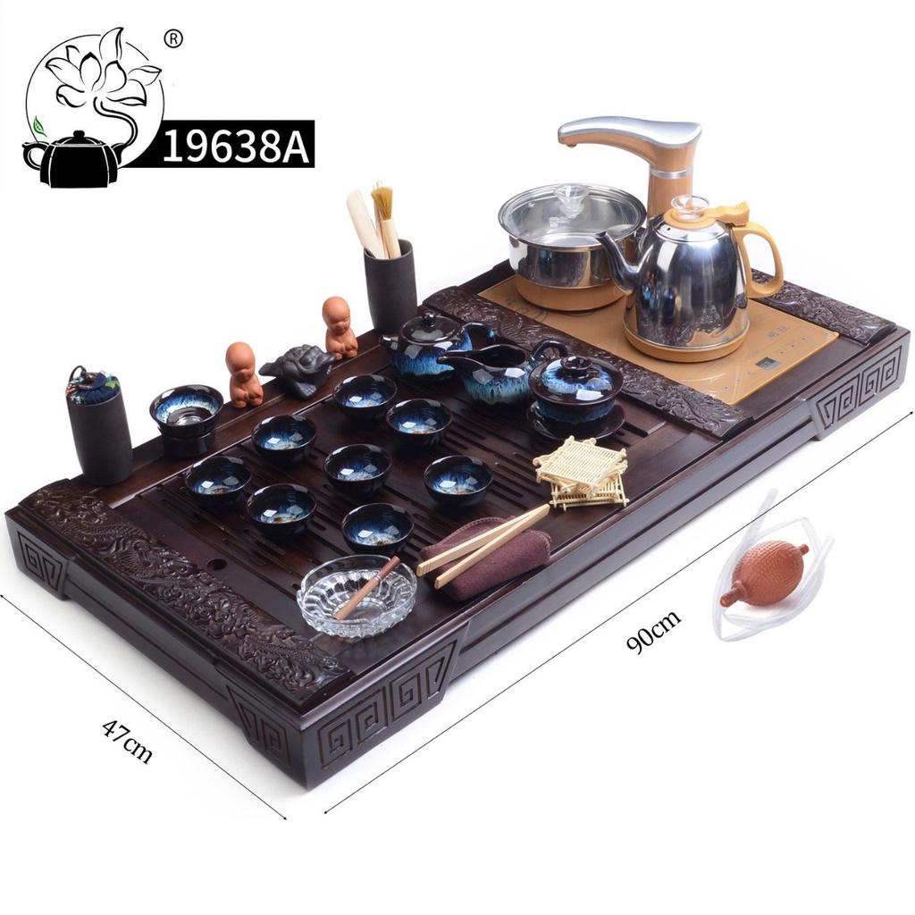 Bàn trà điện mã 196 gỗ sồi - bàn trà điện thông minh đa năng - bảo hành 12 tháng - làm quà tặng, quà biếu lịch sự, sang trọng, ý nghĩa