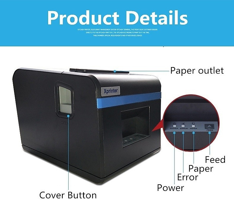 Máy In Hóa Đơn Bằng Nhiệt Xprinter XP-N160II - Hàng Chính Hãng