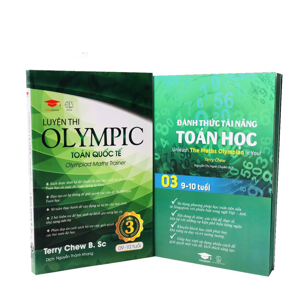 Combo 2 cuốn toán tư duy và luyện thi olympic toán quốc tế - sách tham khảo cho trẻ 9-10 tuổi