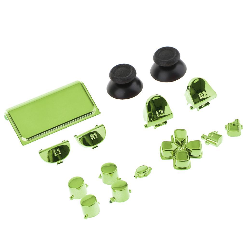 Replacement Full Buttons Custom Mod Kit for Sony PS4 Pro Controller Green