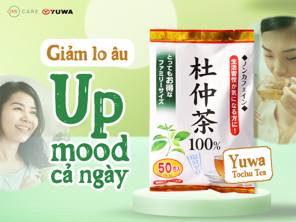 Trà Lá Đỗ Trọng Yuwa 100% Lá Đỗ Trọng Giảm Stress, Chống Lão Hóa , Hỗ Trợ Giảm Cân, Tốt Cho Tim Mạch