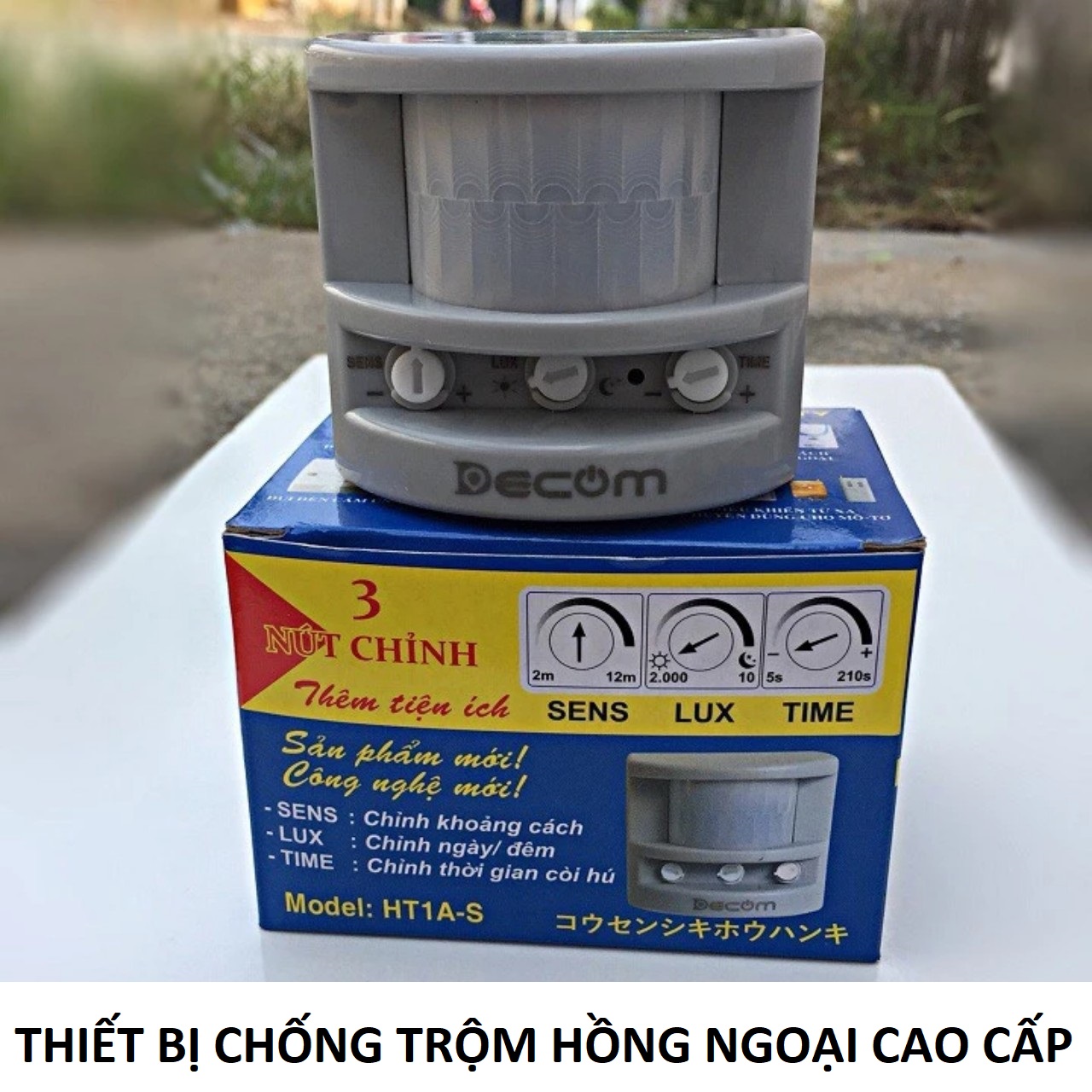 Thiết bị chống trộm báo động hồng ngoại HT, chuông báo khách cao cấp độ nhạy cao loại tốt