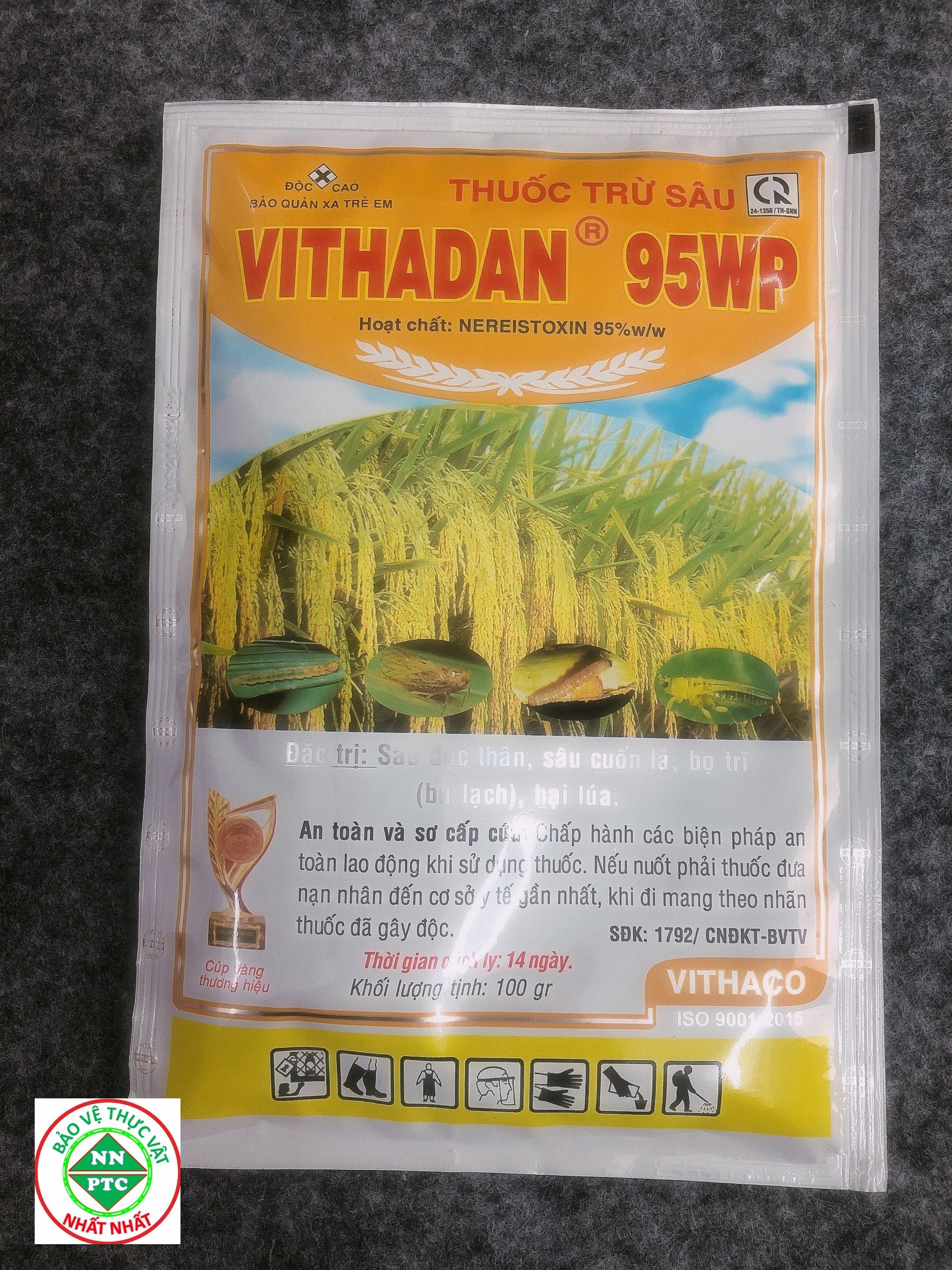 Thuốc trừ sâu đục thân, bọ trĩ Vithadan 95WP 100gr