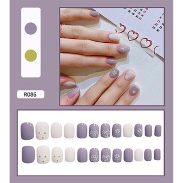 Set 24 móng tay giả Nail Box - Mã R086