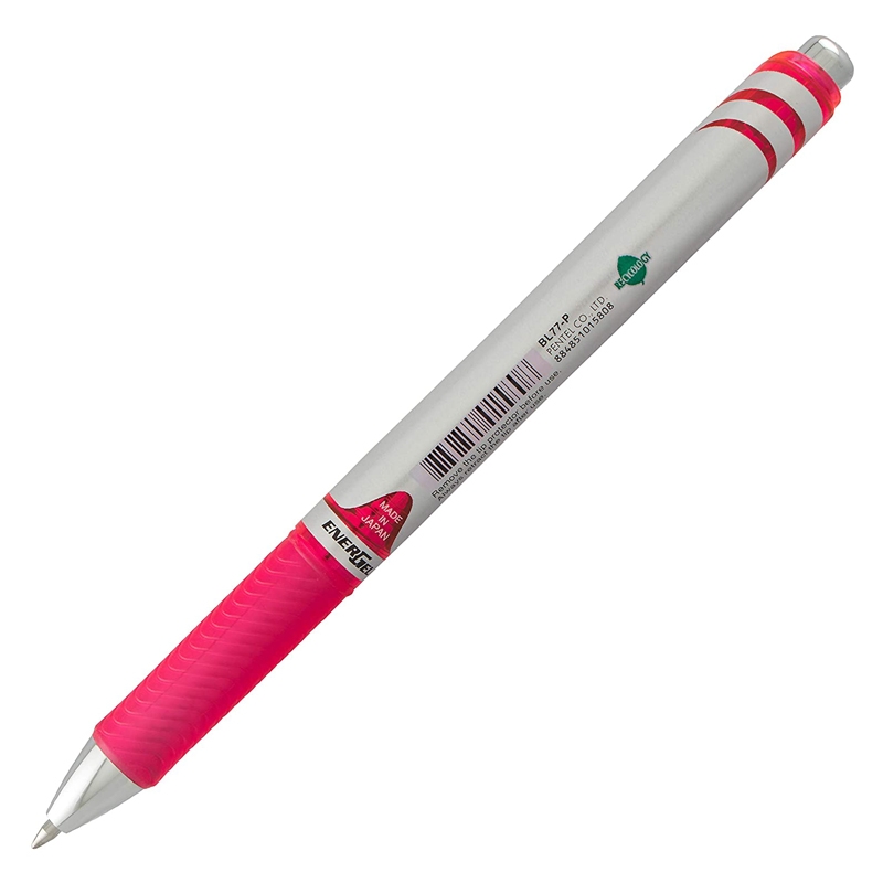 Bút Gel Bấm 0.7mm Pentel BL77-P - Màu Hồng