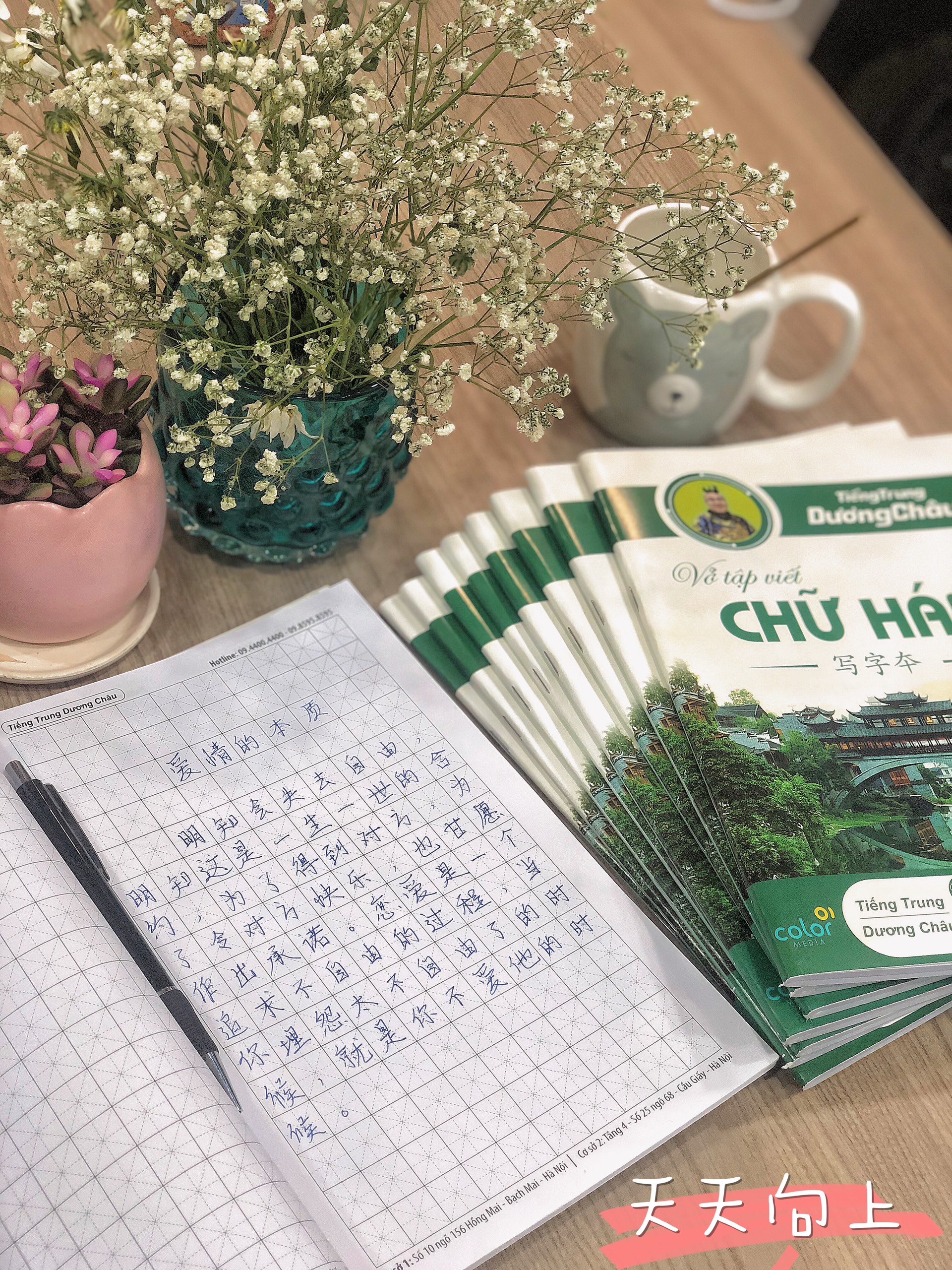 Vở - Vở Viết Tiếng Trung ô mễ - Tập viết chữ Hán kẻ ô - Phạm Dương Châu