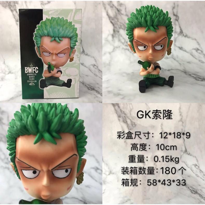 Mô hình One Piece Mô hình Zoro chibi màu đậm tưới sắc nét chi tiết loại 1