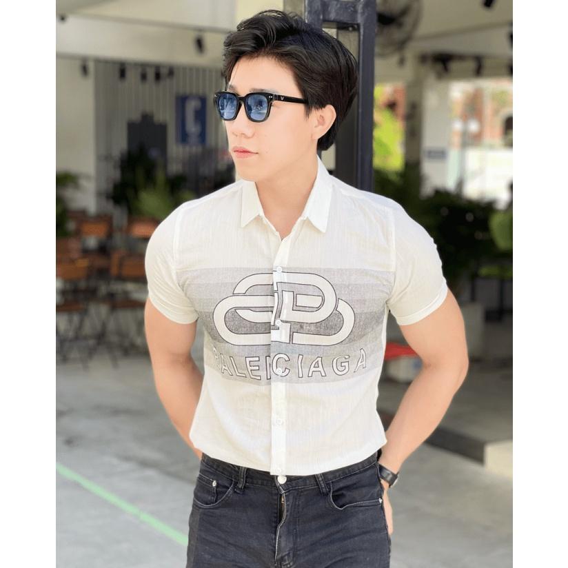 ÁO SƠ MI NAM NGẮN TAY ĐŨI THỜI TRANG NAM NAM TÍNH - THỜI TRANG LUXURY ĐẲNG CẤP THỜI TRANG NAM 1986