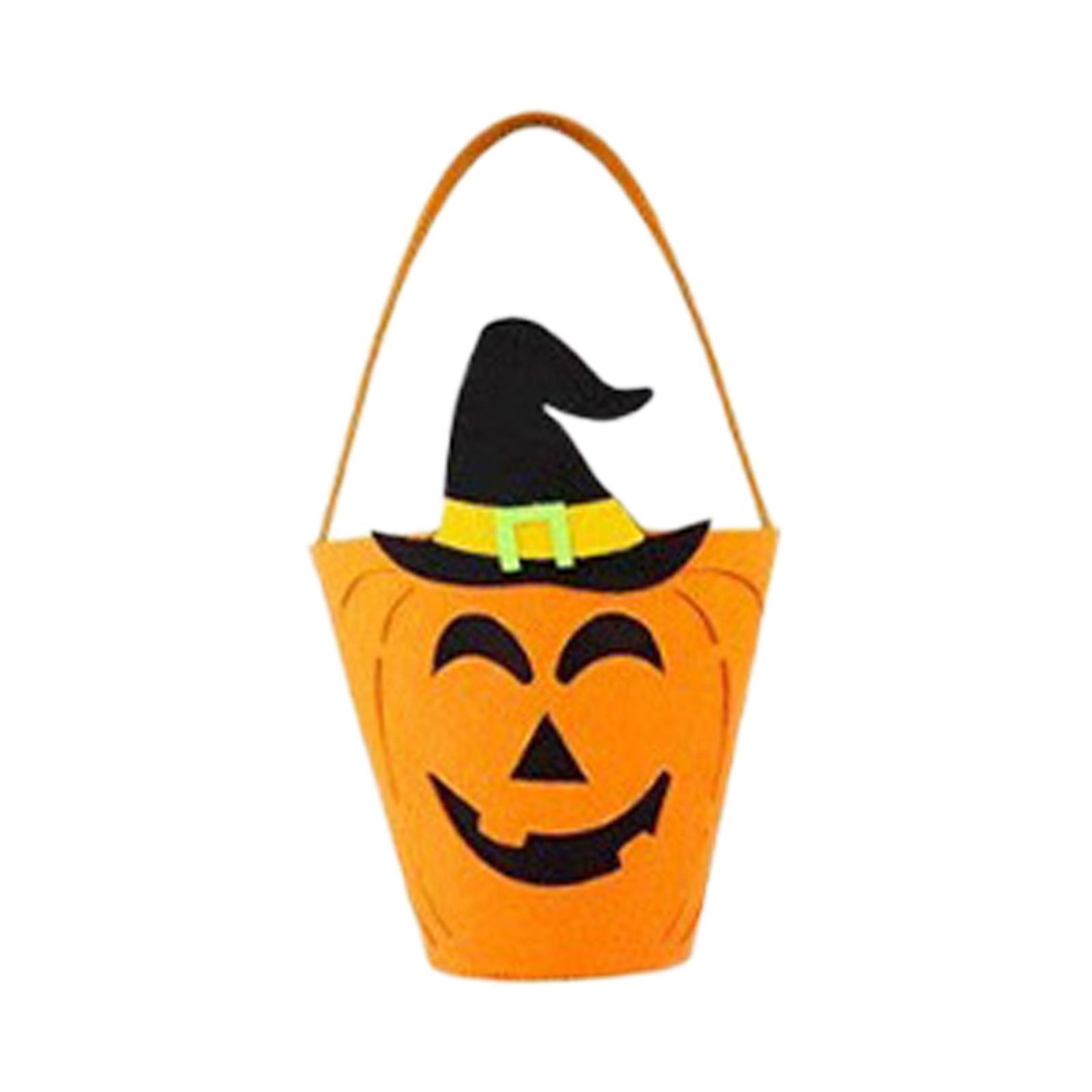 Halloween Tote Bucket Reusable Children Gift Bag Party Favors Halloween Bags