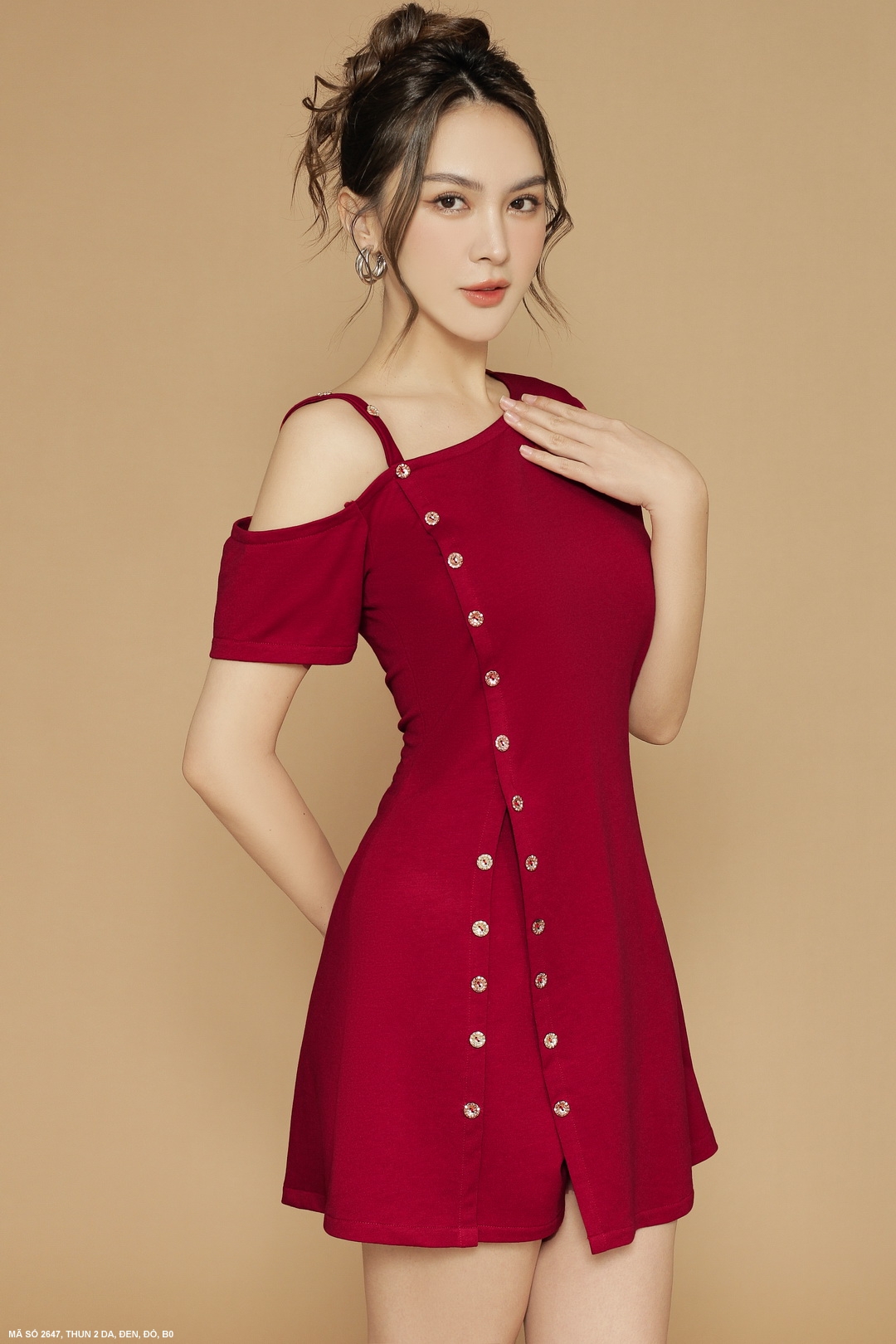 Set bộ sọt đính nút sang trọng MS 2647
