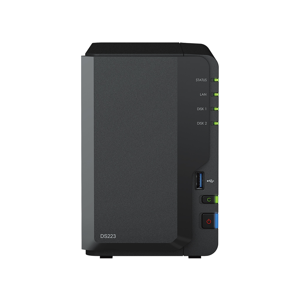 Thiết bị lưu trữ NAS Synology DS223 (Đen) - Hàng Chính Hãng