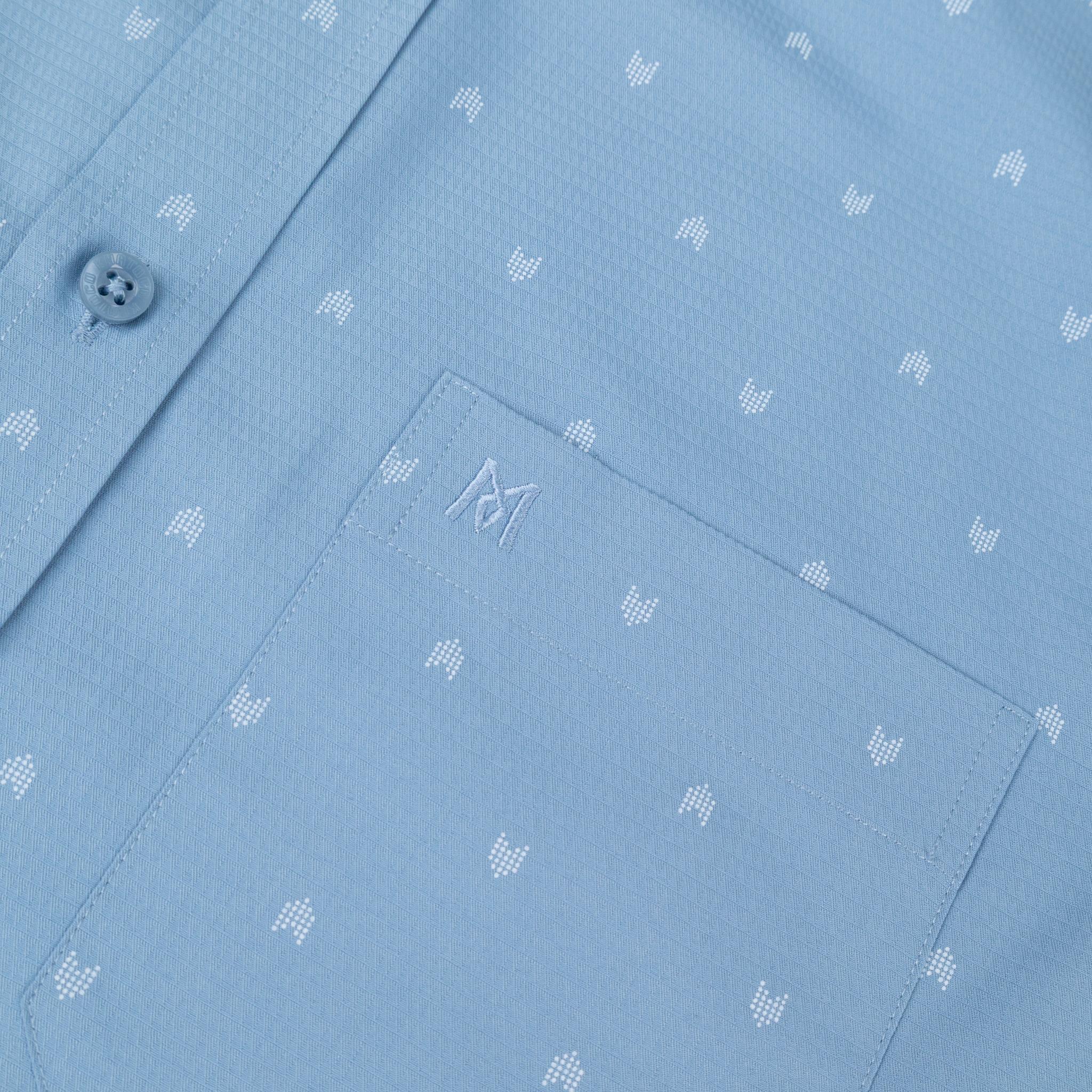 Áo sơ mi nam KHATOCO Tailor Fit dài tay A1MD538T1-CNIN770-2704-D