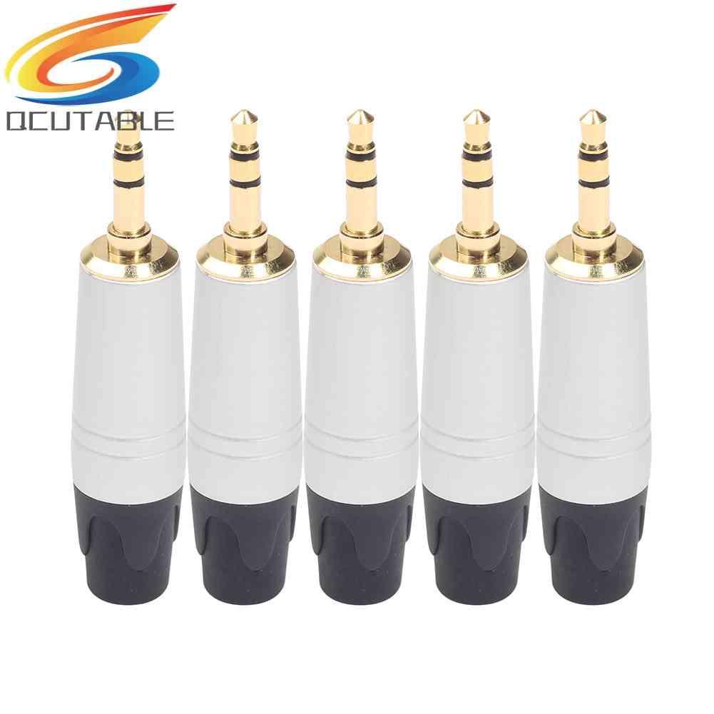 Set 5 Jack Cắm 3 Cực Mạ Vàng 3.5mm Chuyên Dụng Sửa Chữa Tai Nghe