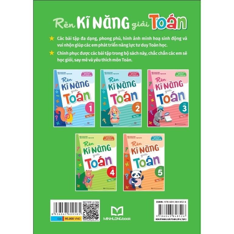 Rèn Kĩ Năng Giải Toán Lớp 4 Tập 2 - Theo Chương Trình Giáo Dục Phổ Thông Mới  - Bản Quyền