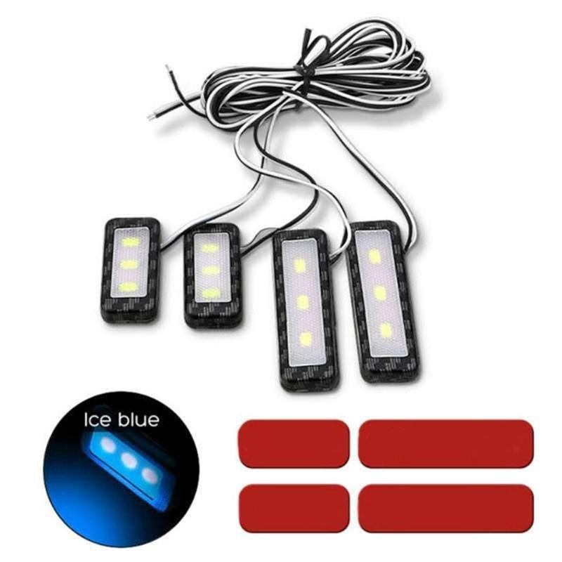 Bộ 4 Đèn Led Trang Trí Tay Nắm Cửa Xe Hơi Chất Lượng Cao