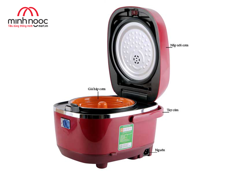 HÀNG CHÍNH HÃNG: Nồi cơm điện Tiger dung tích 1.0l  JBX-A10W màu đỏ