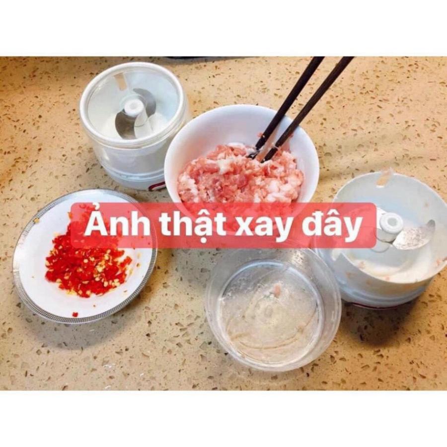 Xay tỏi ớt mini bằng tay Mini Food Chopper, máy xay thịt thực phẩm |