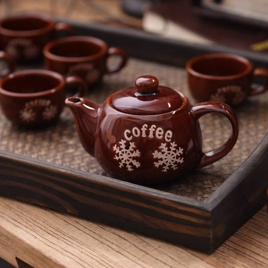 Bộ Ấm Chén Pha Trà Phong Cách Nhật Bản Siêu Sang Trọng, Bộ Ấm Chén Gốm Sứ Cao Cấp Có Hộp Đựng Đẹp Mắt