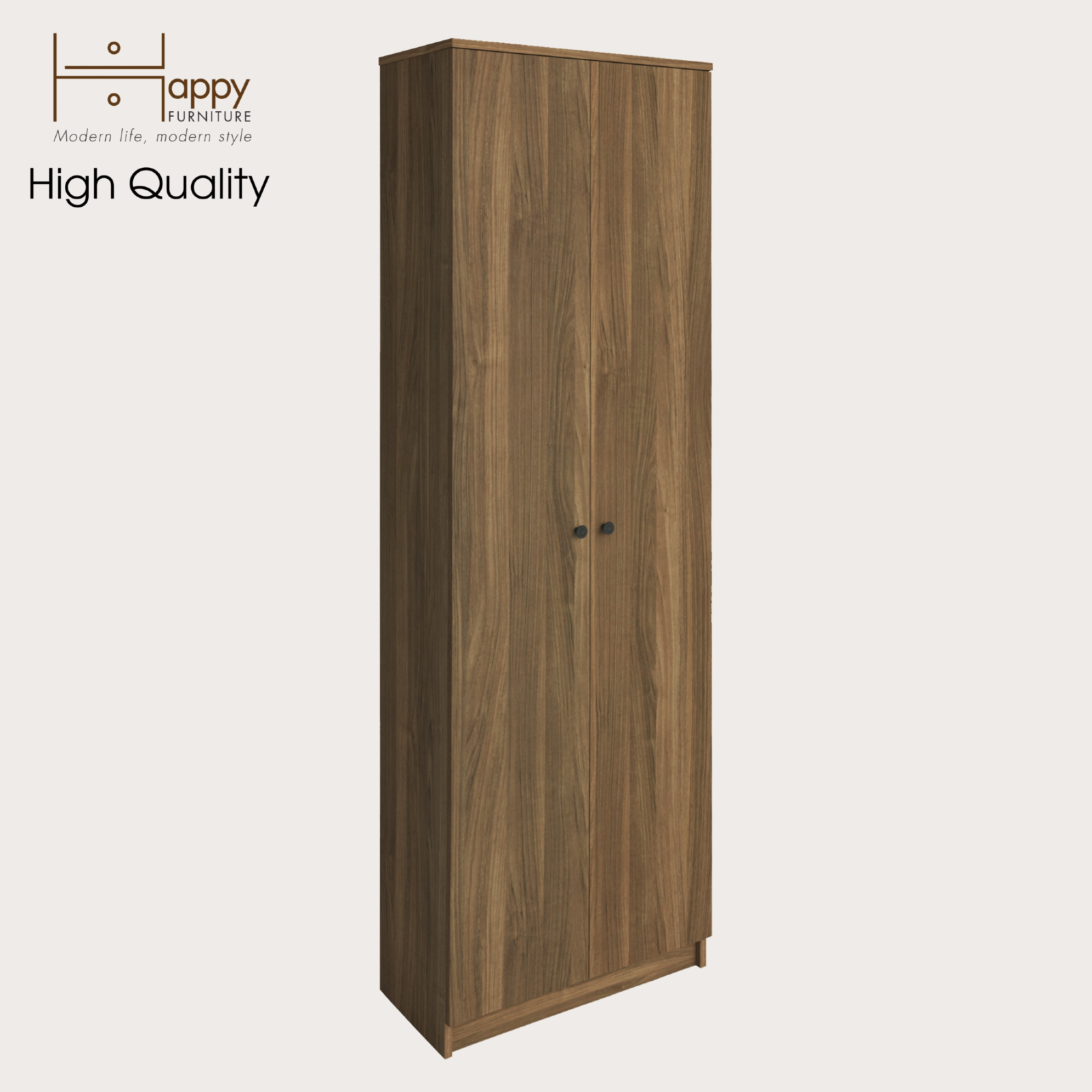 [Happy Home Furniture] CATY, kệ sách 6 tầng - 2 cửa mở,  60cm x 30cm x 189cm (DxRxC), KSA_004