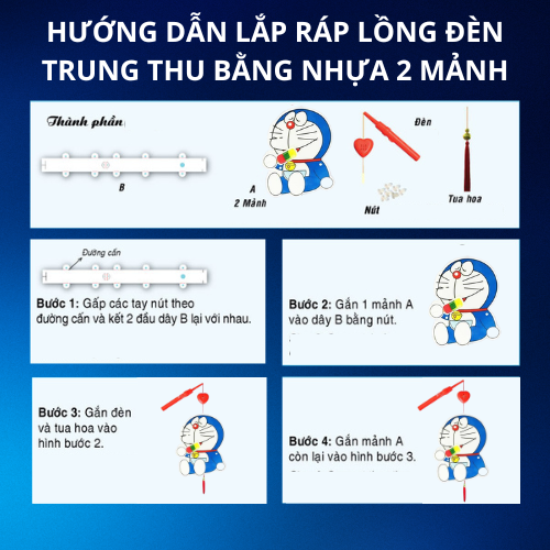 [Gift] Lồng đèn trung thu nhựa 2 mảnh có nhạc hình con vật, hình thú màu ngẫu nhiên