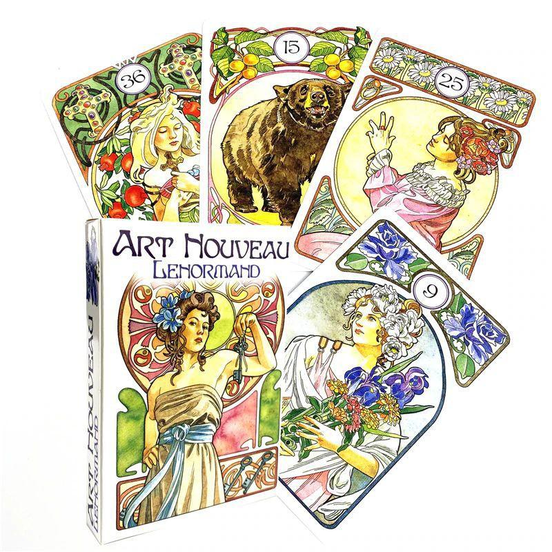 Bài Oracle Art Nouveau Lenormand Oracle Tặng Đá Thanh Tẩy