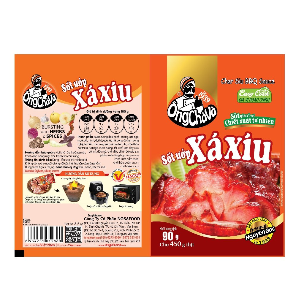 Combo 5 Gói Sốt Xá Xíu Ông Chà Và 90g