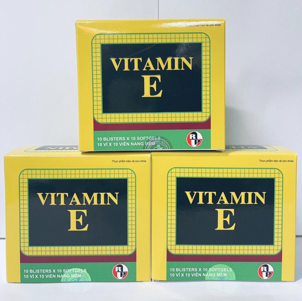 Viên uống TPCN BỔ SUNG VITAMIN E-Giúp chống Oxy hoá,hạn chế lão hoá da và làm đẹp da-hộp 100 viên