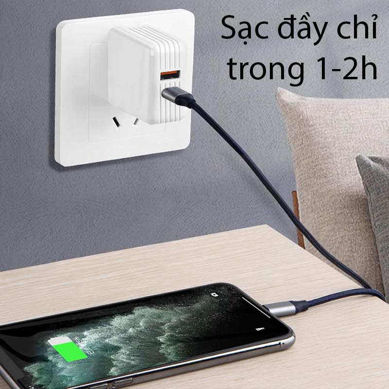 Củ Sạc Nhanh 20W Quick Charger QC3.0 + PD Hai Cổng USB Type C Màu Trắng Hỗ Trợ Sạc Nhanh Cho Điện Thoại Android Phụ Kiện Tai Nghe Bluetooth Cáp Sạc Pin Dự Phòng Công Nghệ Mới Chống Cháy Nổ Bảo Vệ Pin - ML025