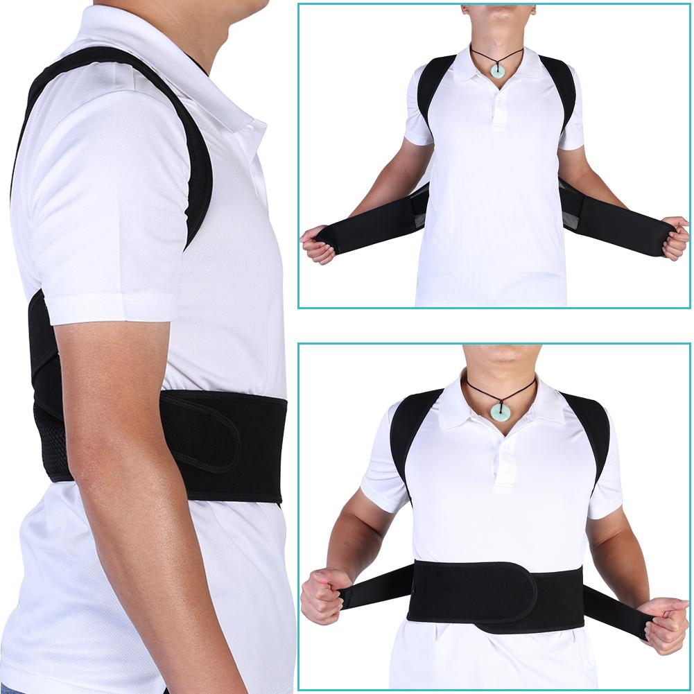 Dây đeo eo tư thế điều chỉnh vành đai tư thế chỉnh sửa lưng hỗ trợ dây đeo dây đai cột sống cho nam giới đàn ông Size: XL