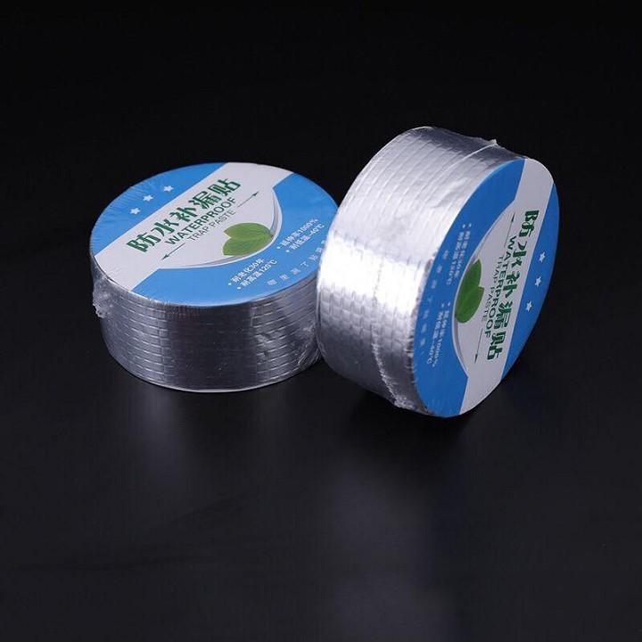 Cuộn 5 mét băng keo dán rộng 5cm/10cm - Miếng dán siêu dính - Miếng dán chống thấm nước - Keo chống dột TRAP PASTE