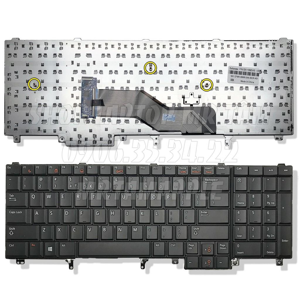 (KEYBOARD) BÀN PHÍM LAPTOP DÀNH CHO DELL E6520 dùng cho Precision M2800 M4600 M6600 M4700 M4800 M6700 M6800, Latitude E6520