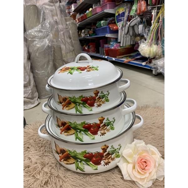 Bộ nồi 3 cái tráng men